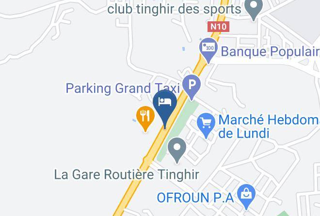 Tinghir - Riyad Des Palmiers Hotel Restau Maps