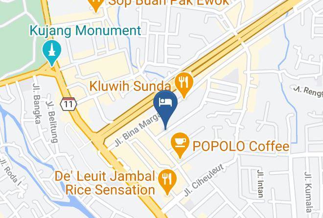 Kota Bogor - Rizen Padjadjaran Hotel Maps