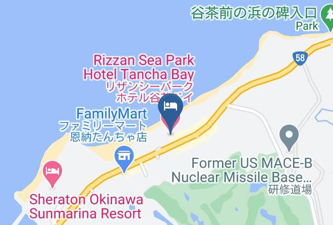 Onna Vil Kunigami District - Rizzan Sea Park Hotel Tancha Bay Maps