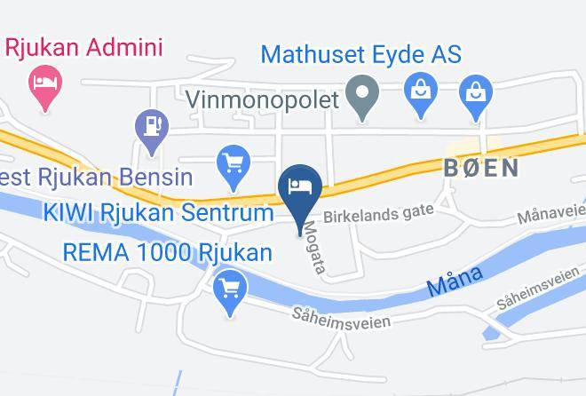 Tinn - Rjukan Gjestegaard Maps
