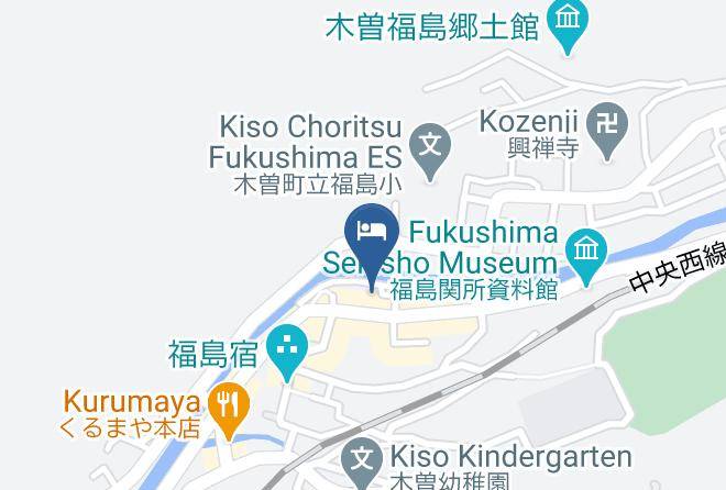 Kiso Townkiso District - Road Roman On'yadotsutaya Maps