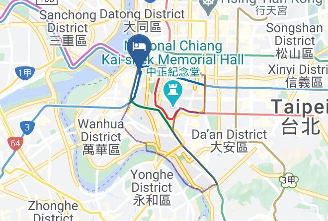 Zhongzheng District Zhonghua Road Video Street - Roaders Hotel Maps