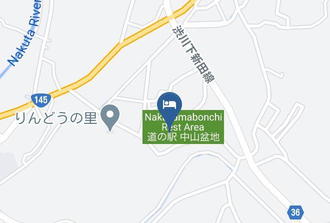 Roadside Station Nakayama Bonchi Map - Gunma Pref - Takayama Vil Agatsuma District
