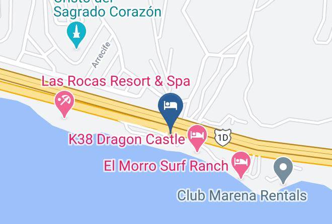 Rosarito Beach Municipality - Robert's K 38 Surf Motel Maps