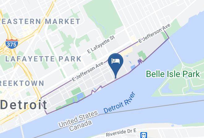 Wayne County Rivertown Warehouse District - Roberts Riverwalk Urban Resort Hotel Maps