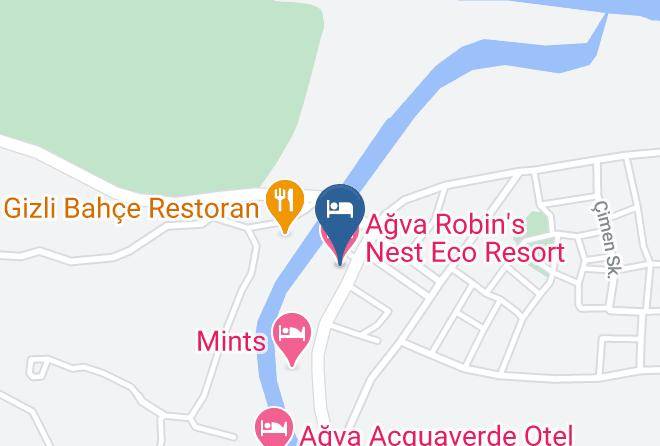 Sile - Agva Robin's Nest Eco Resort Maps