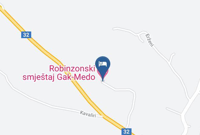 Cabar - Robinzonski Smjestaj Gak Medo Maps