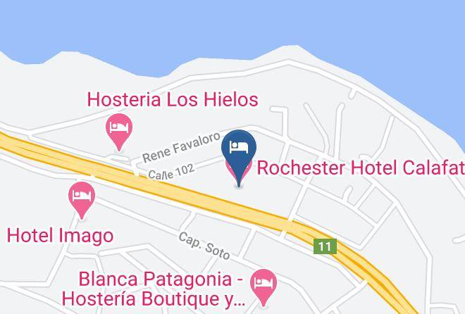 Lago Argentino - Rochester Hotel Calafate Maps