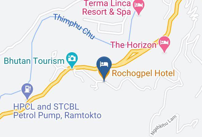 Thimphu - Rochogpel Hotel Maps