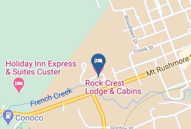 Custer - Rock Crest Lodge & Cabins Maps