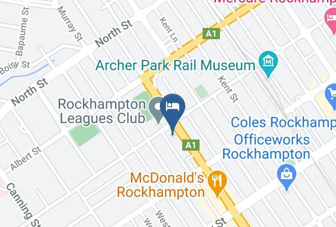 Rockhampton - Rockhampton Court Motor Inn Maps