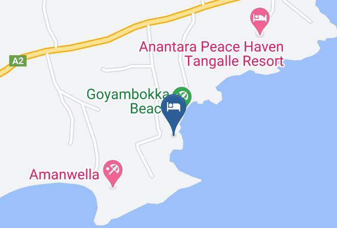 Galle - Rocky Point Beach Bungalow Maps