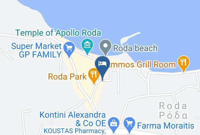 Kerkira - Roda Pearl Resort Maps