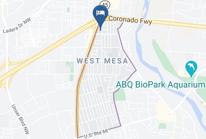 Extend A Suites Albuquerque West Map
