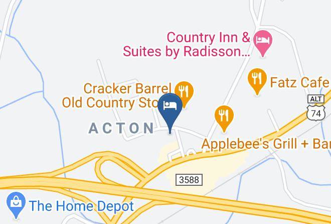 Rodeway Inn Asheville Map