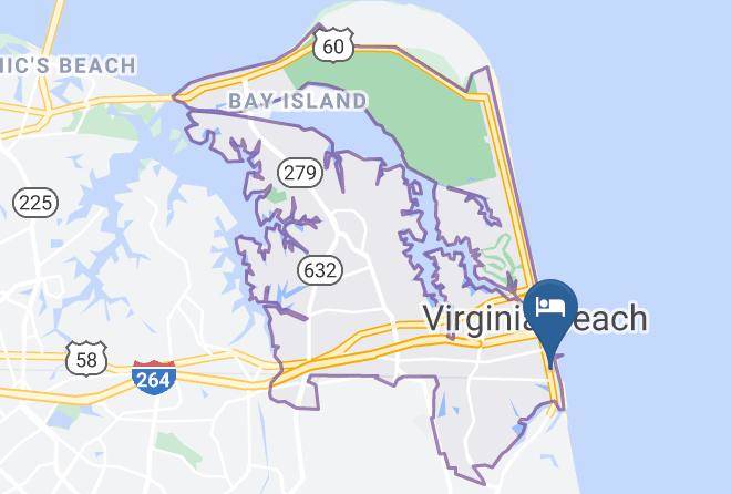 Virginia Beach City - Rodeway Inn By The Beach Maps