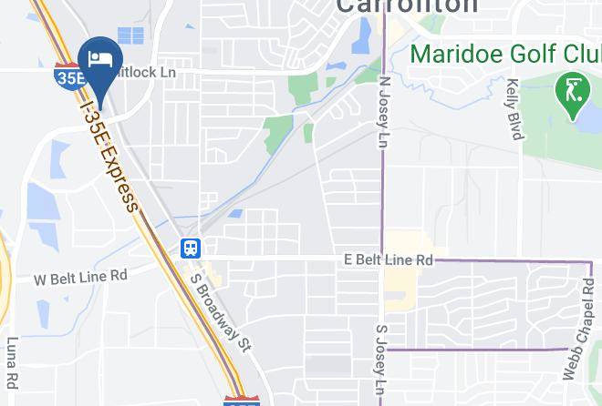 Rodeway Inn Carrollton I 35e Map