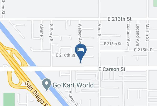 Los Angeles - Rodeway Inn Carson Los Angeles South Maps