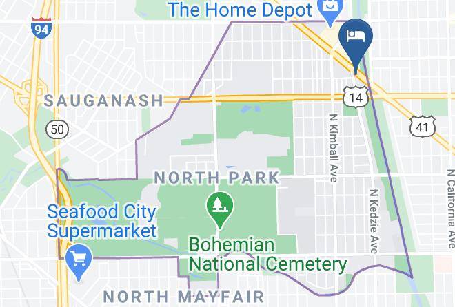 Cook - Rodeway Inn Chicago Evanston Maps