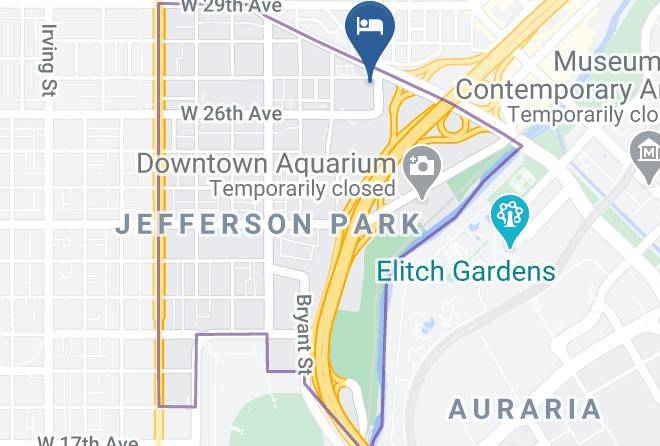 Rodeway Inn Denver Downtown Map