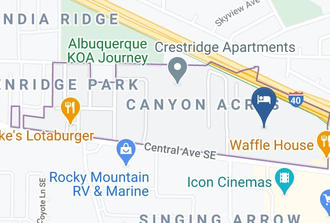 Bernalillo - Rodeway Inn East Maps