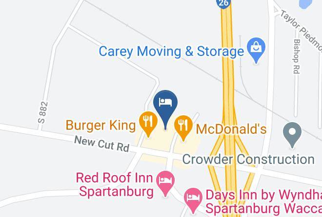 Spartanburg - Rodeway Inn Expo Center Maps