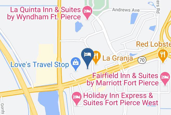 St Lucie - Rodeway Inn Fort Pierce I 95 Maps