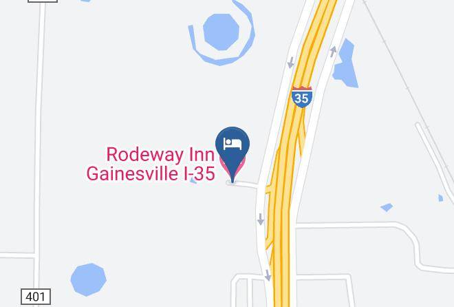 Rodeway Inn Gainesville I 35 Map