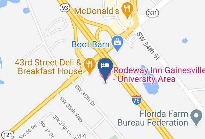 Alachua - Rodeway Inn Gainesville University Area Maps