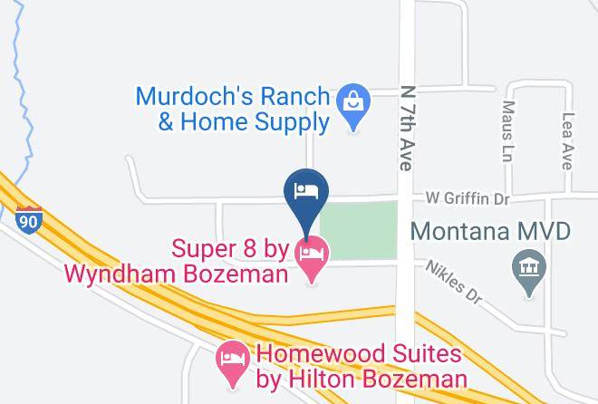 Gallatin - Rodeway Inn Bozeman Maps