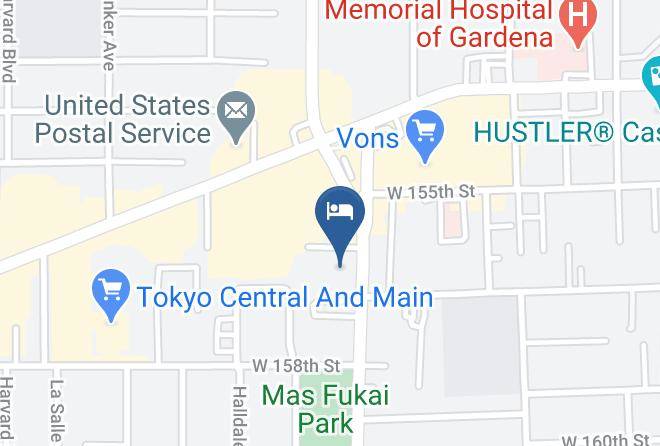 Rodeway Inn Gardena Los Angeles South Map