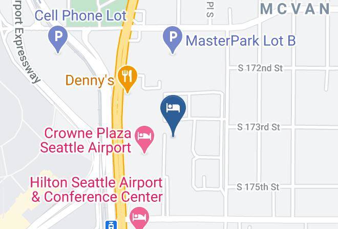 King - Rodeway Inn Seatac Maps