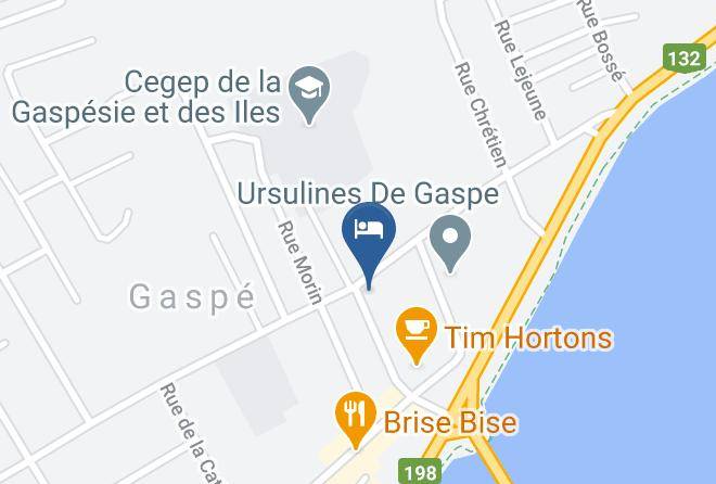 La Cote De Gaspe Regional County Municipality - Rodeway Inn Gaspe Maps