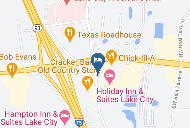 Columbia - Rodeway Inn Lake City I 75 Maps