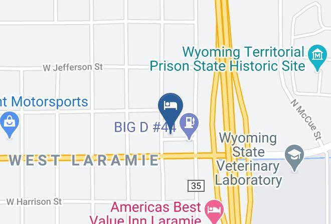 Rodeway Inn Laramie Map