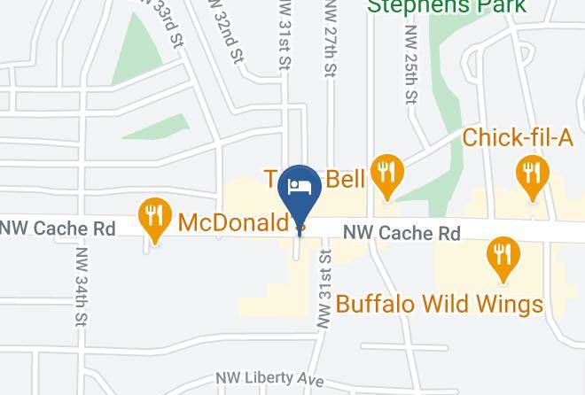 Comanche - Rodeway Inn Lawton Maps