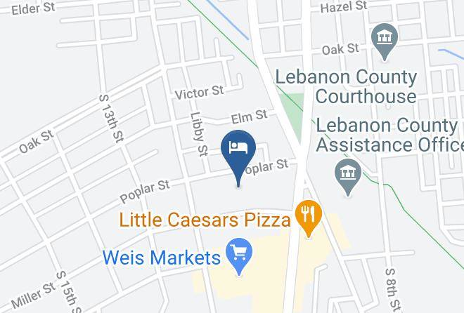 Lebanon - Rodeway Inn Lebanon Hershey East Maps