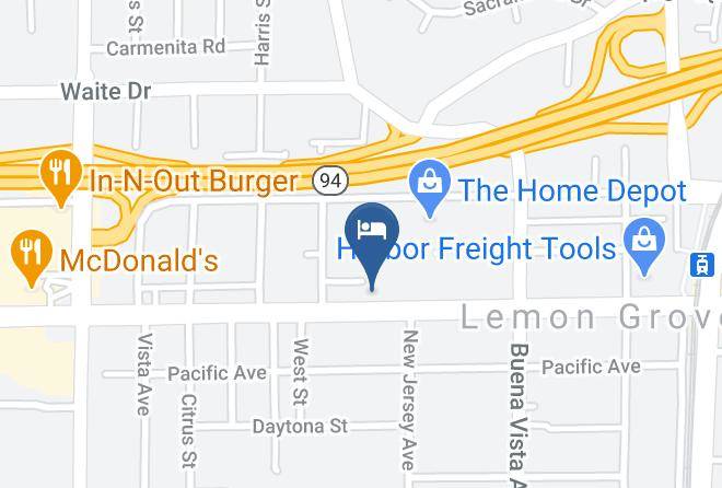 San Diego - Rodeway Inn Lemon Grove Maps