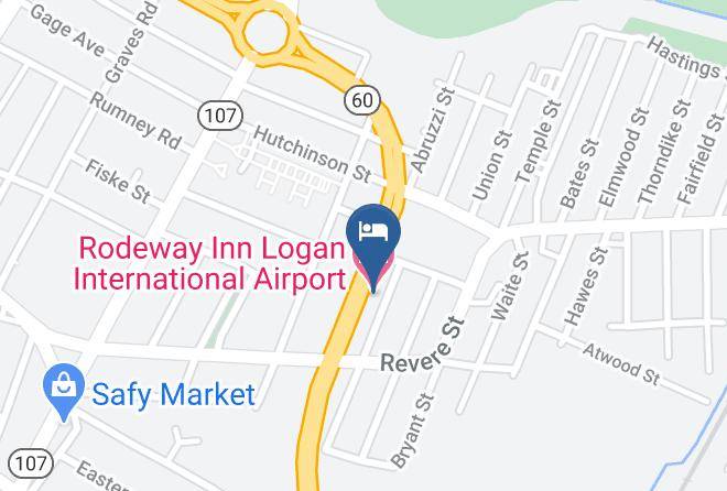 Rodeway Inn Logan International Airport Map