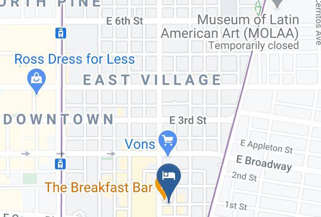 Rodeway Inn Long Beach Convention Center Map