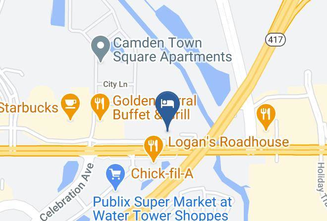 Rodeway Inn Maingate Map