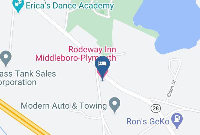 Plymouth - Rodeway Inn Middleboro Plymouth Maps