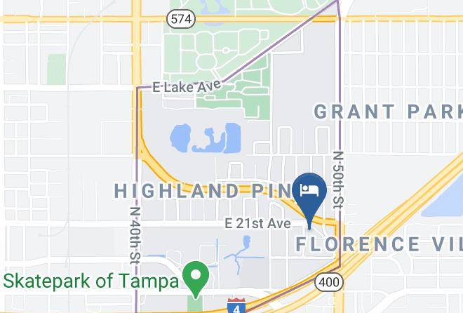 Hillsborough - Rodeway Inn Near Ybor City Casino Maps
