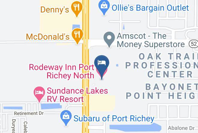 Pasco - Rodeway Inn Port Richey North Maps