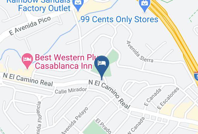 Orange - Rodeway Inn San Clemente Beach Maps