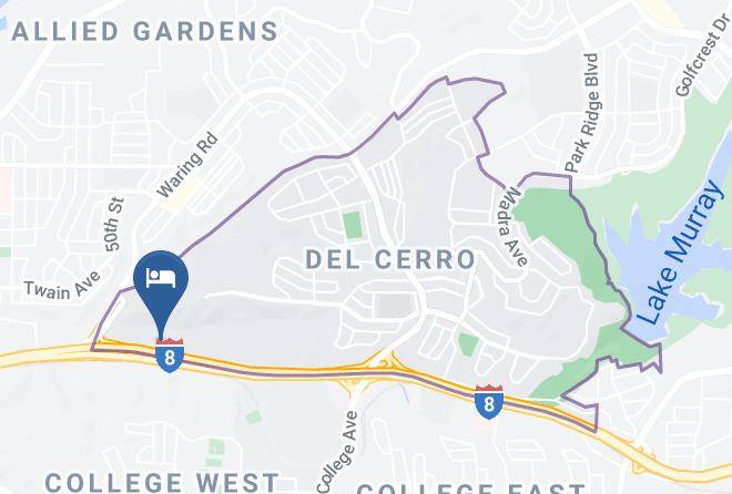 San Diego - Rodeway Inn San Diego Near Sdsu Maps