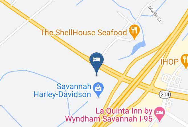 Chatham - Rodeway Inn Savannah I 95 Maps