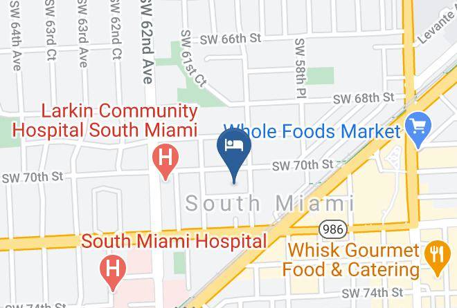 Miami Dade - Rodeway Inn South Miami Coral Gables Maps