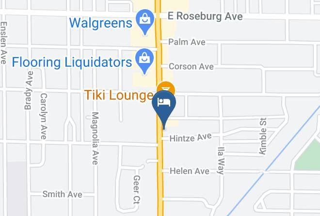 Stanislaus - Rodeway Inn Modesto Maps