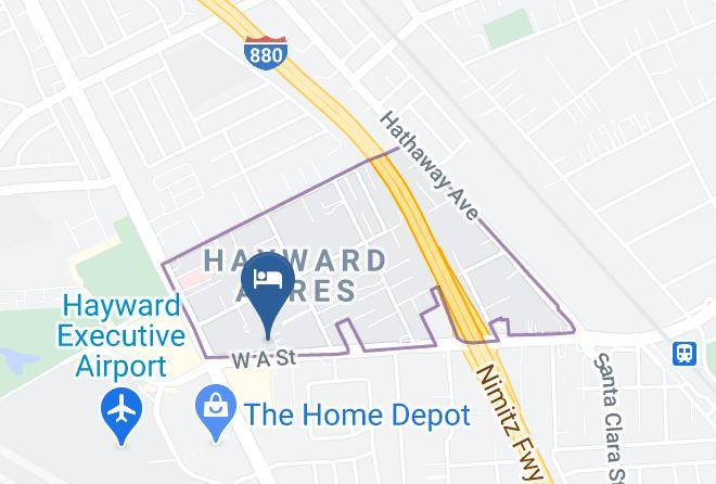 Alameda - Rodeway Inn & Suites Hayward Maps